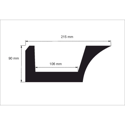 Moderne Lichtleiste Premium - 1,2 Meter OL-38